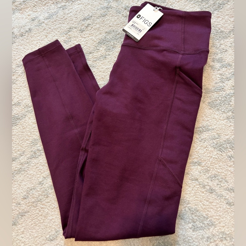Figs DEEP PURPLE Small 300 performance Leggings NWT
